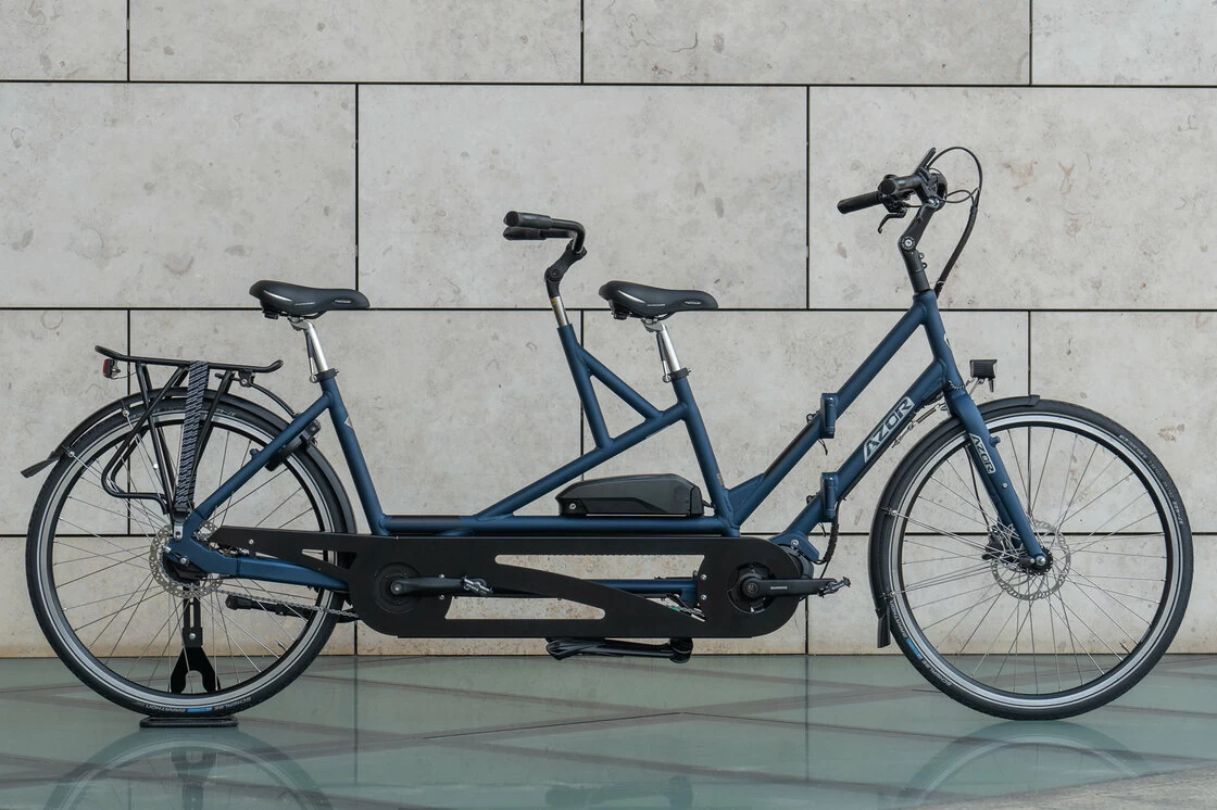 Rower elektryczny tandem składany AZOR Special 28" wolnobieg