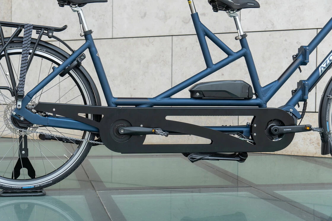 Rower elektryczny tandem składany AZOR Special 28" wolnobieg