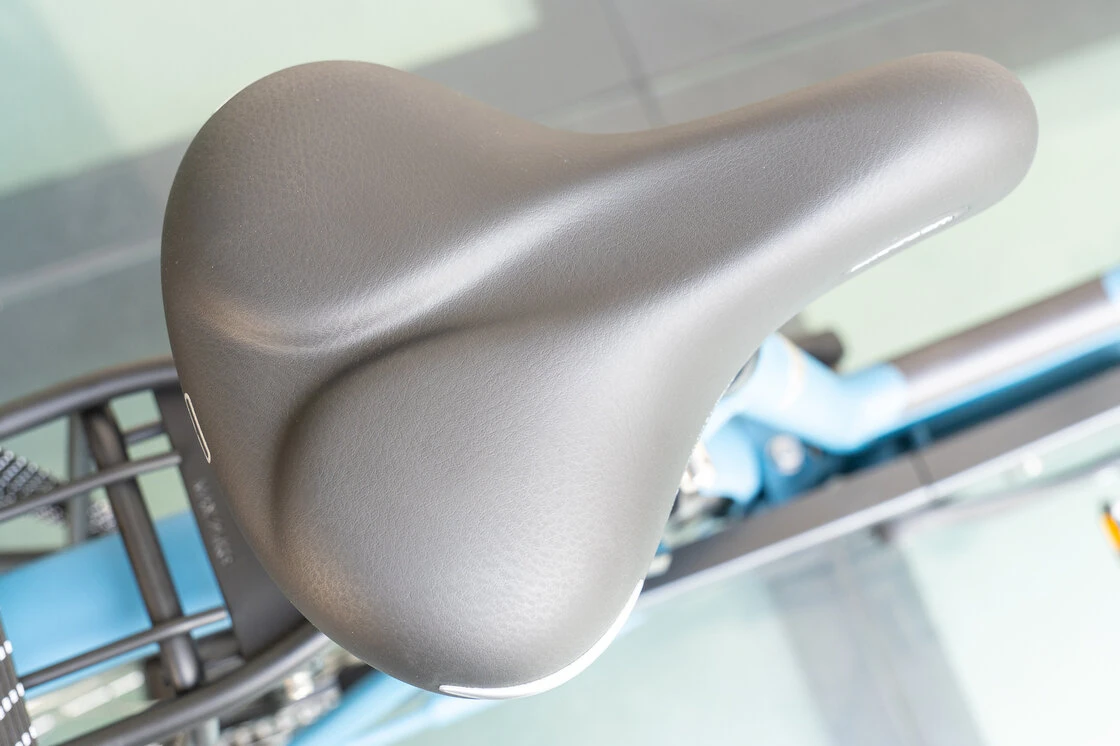 Rower elektryczny tandem składany AZOR Special 28" wolnobieg Benzynowy Niebieski Mat