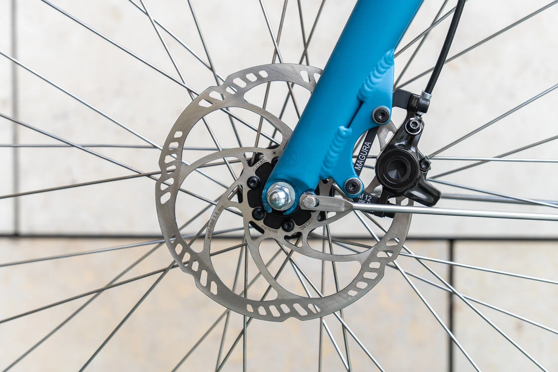 Rower elektryczny tandem składany AZOR Special 28" wolnobieg Benzynowy Niebieski Mat