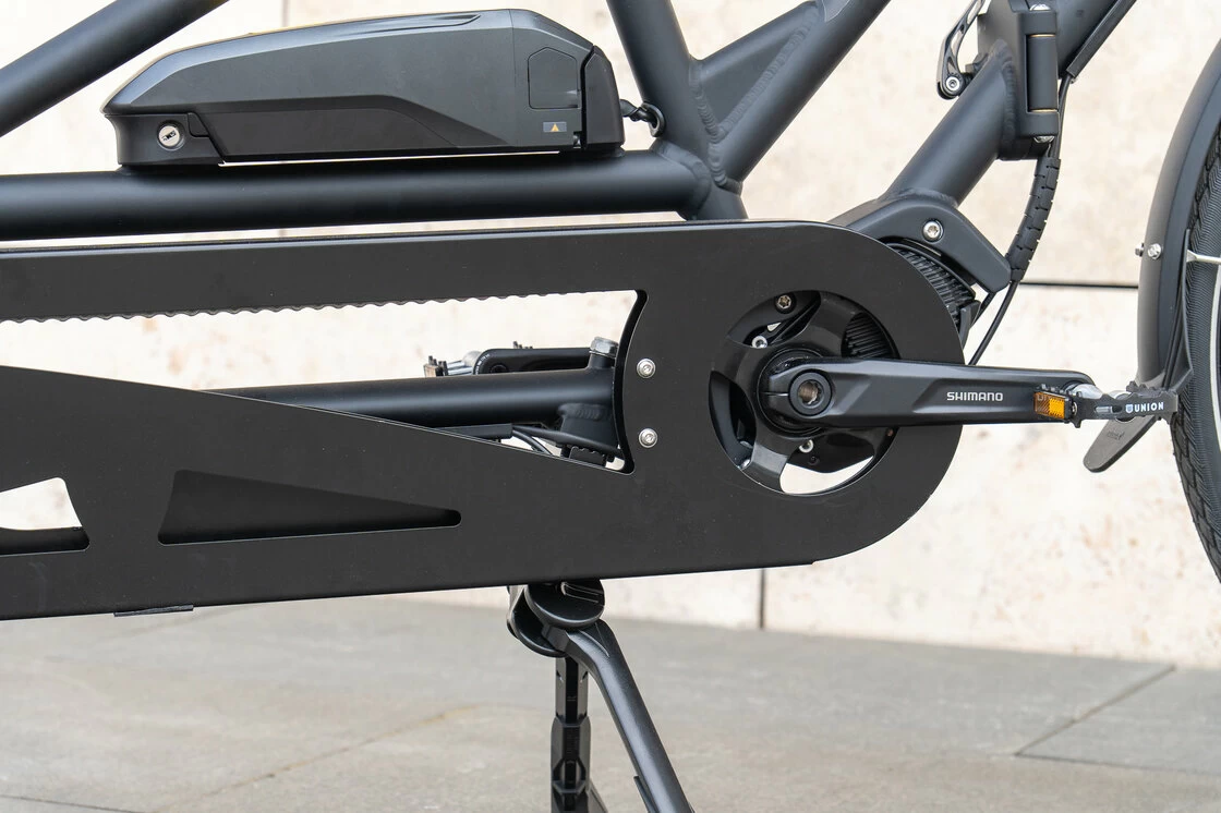 Rower elektryczny tandem składany AZOR Special 28" wolnobieg Czarny mat