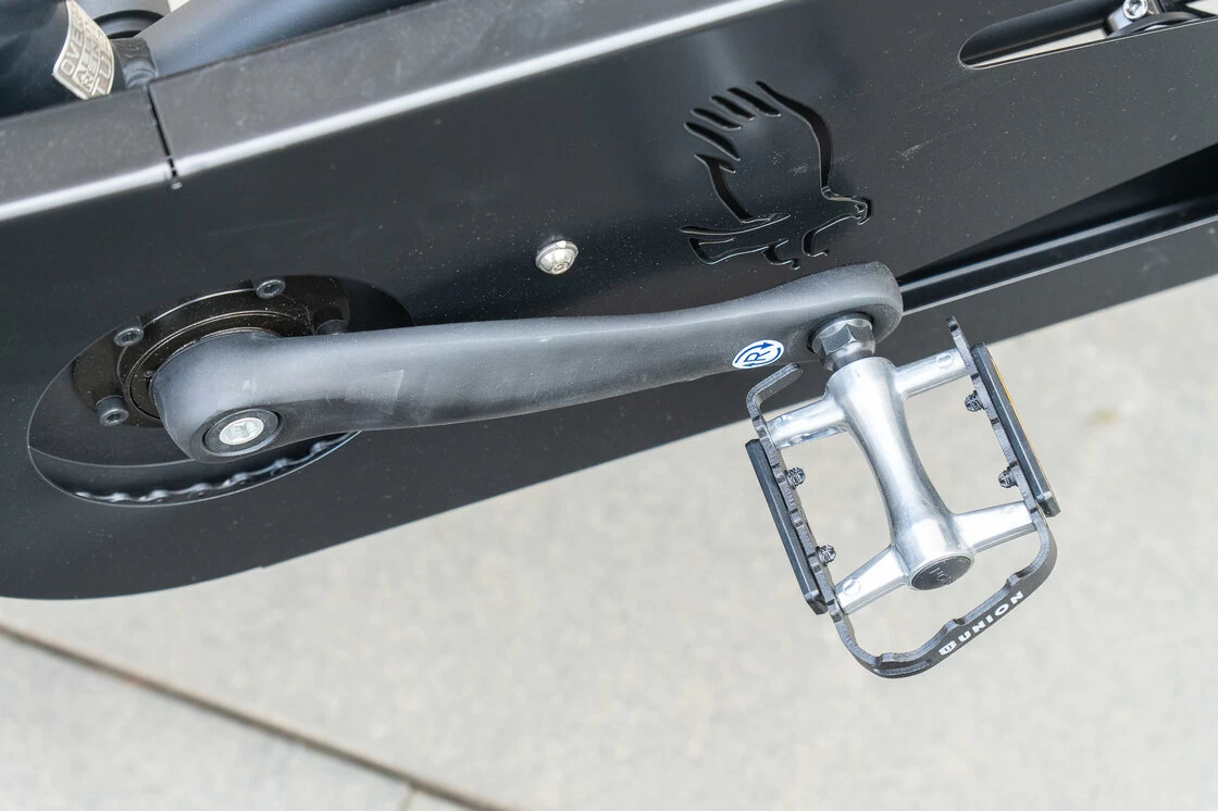 Rower elektryczny tandem składany AZOR Special 28" wolnobieg Czarny mat