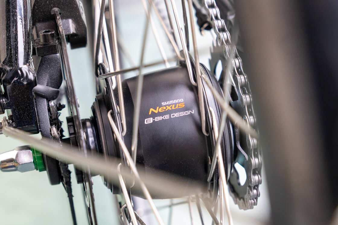 Rower elektryczny tandem składany AZOR Special 28" wolnobieg Czarny Połysk