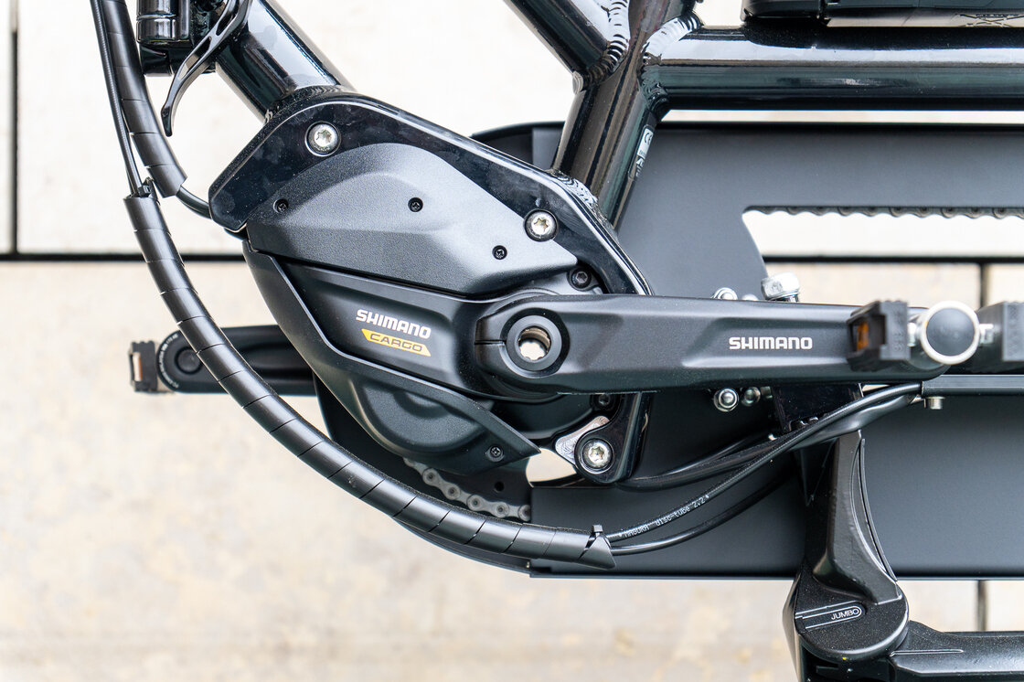 Rower elektryczny tandem składany AZOR Special 28" wolnobieg Czarny Połysk