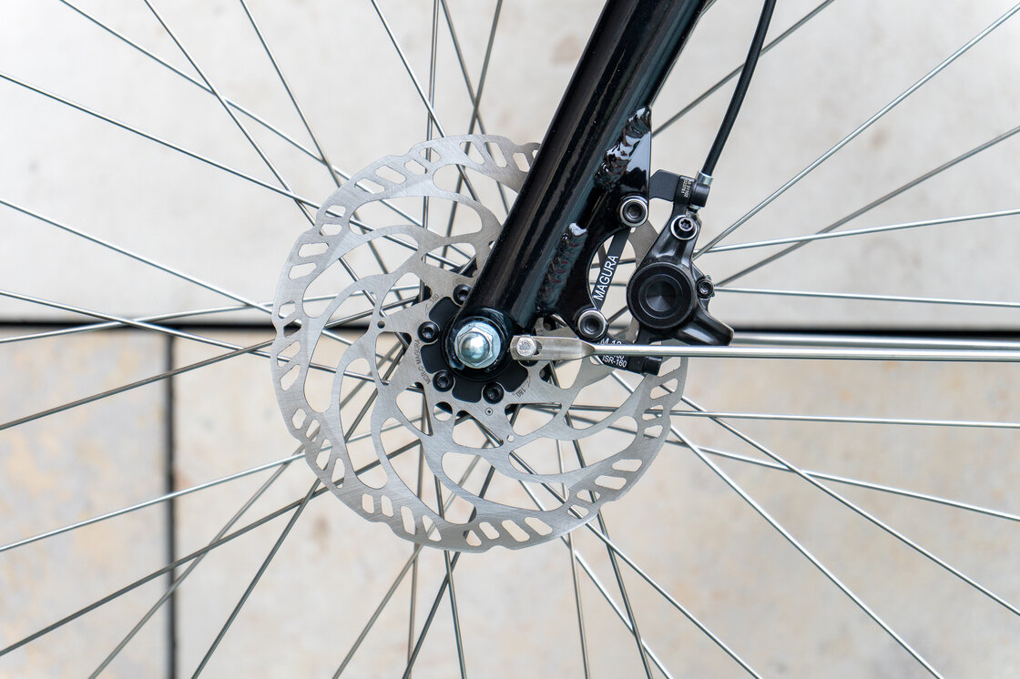Rower elektryczny tandem składany AZOR Special 28" wolnobieg Czarny Połysk