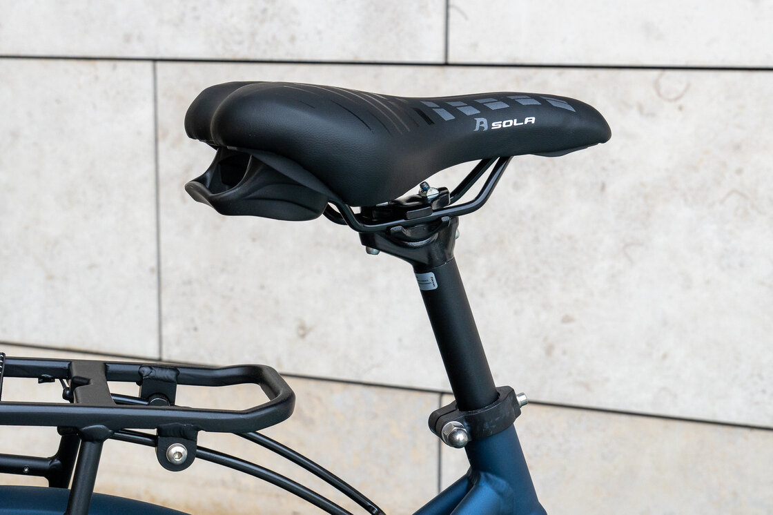 Rower elektryczny tandem składany AZOR Special 28" wolnobieg Niebieski Mat