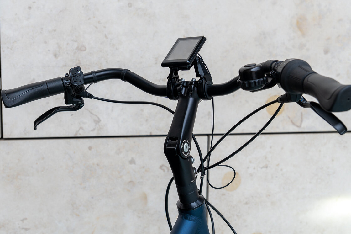 Rower elektryczny tandem składany AZOR Special 28" wolnobieg Niebieski Mat