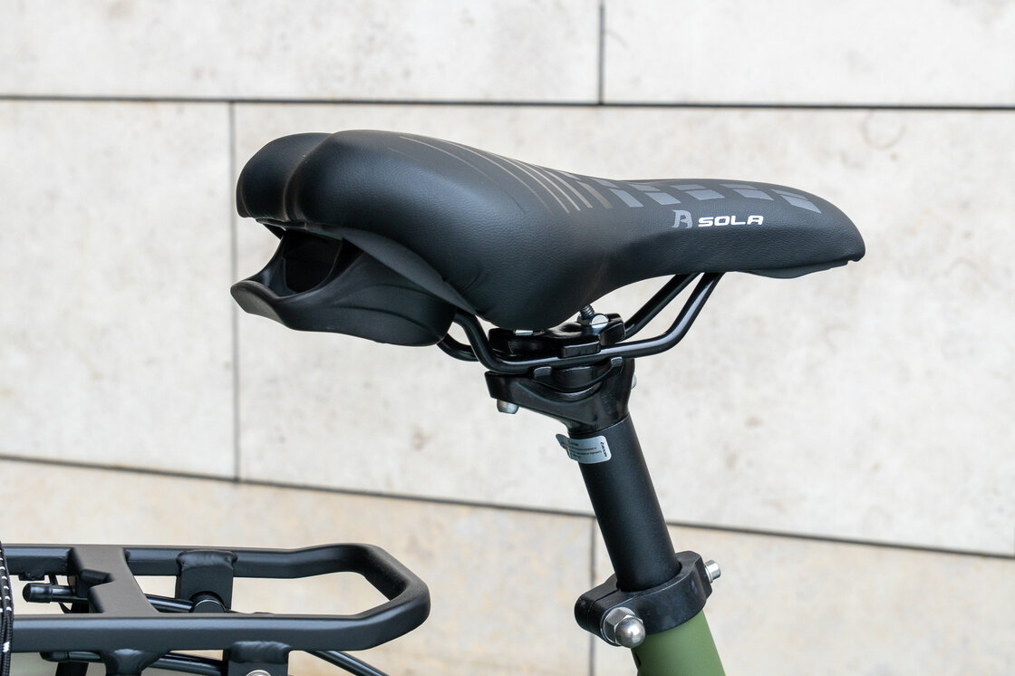 Rower elektryczny tandem składany AZOR Special 28" wolnobieg Zieleń Wojskowa Mat