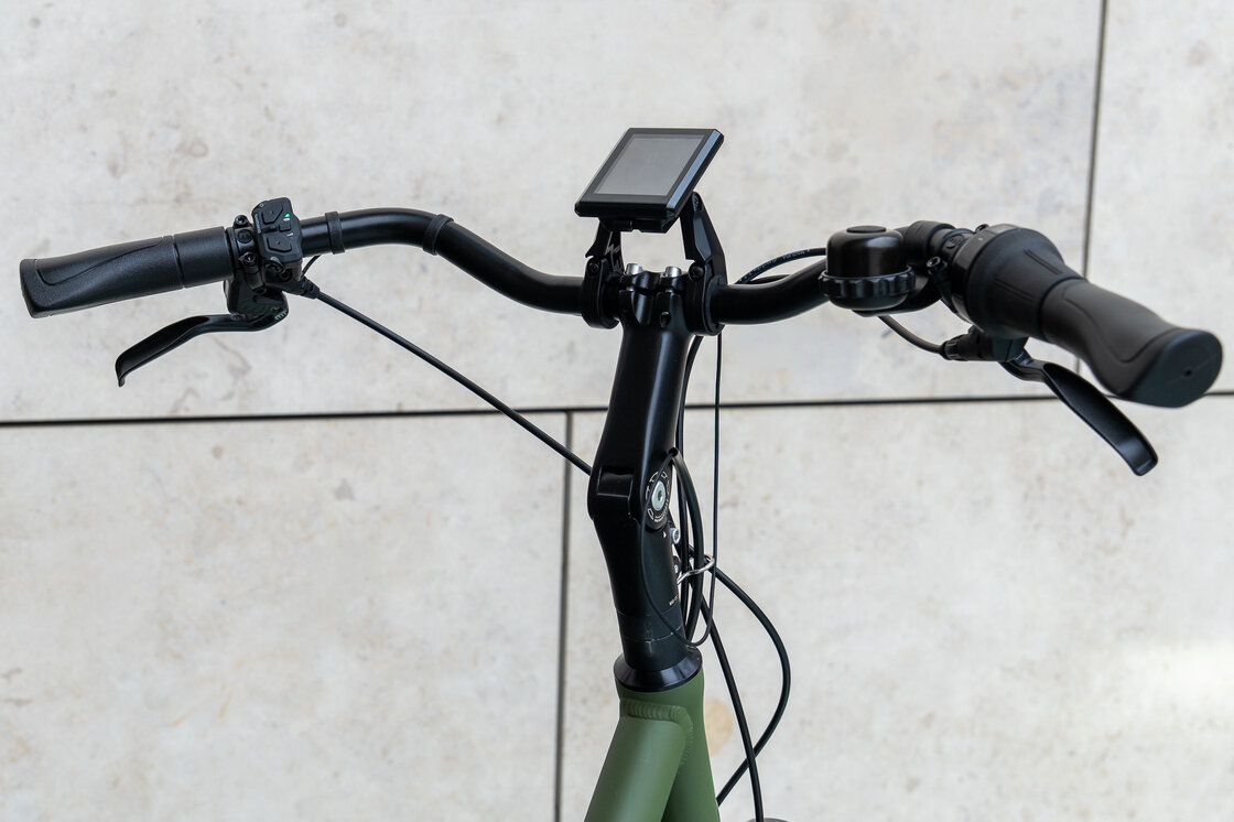 Rower elektryczny tandem składany AZOR Special 28" wolnobieg Zieleń Wojskowa Mat