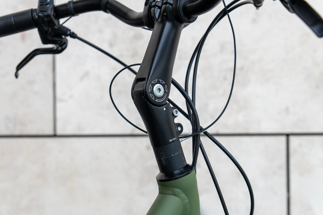 Rower elektryczny tandem składany AZOR Special 28" wolnobieg Zieleń Wojskowa Mat