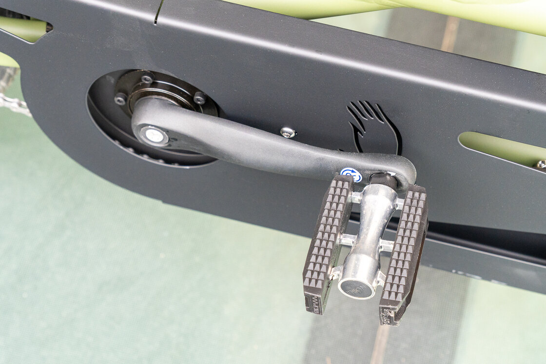 Rower elektryczny tandem składany AZOR Special 28" wolnobieg Zieleń Wojskowa Mat