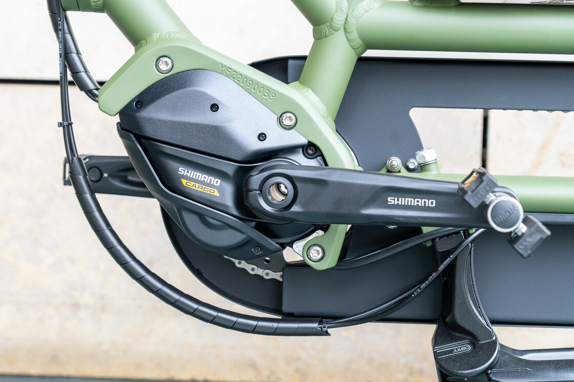 Rower elektryczny tandem składany AZOR Special 28" wolnobieg Zieleń Wojskowa Mat