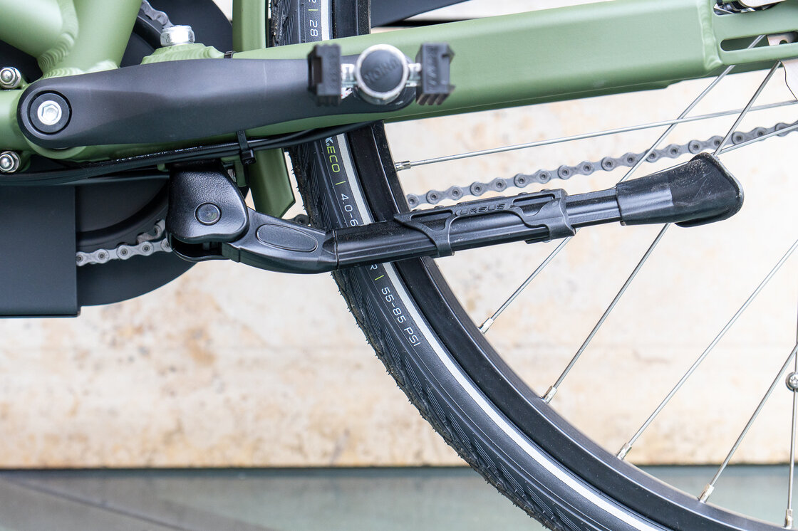 Rower elektryczny tandem składany AZOR Special 28" wolnobieg Zieleń Wojskowa Mat