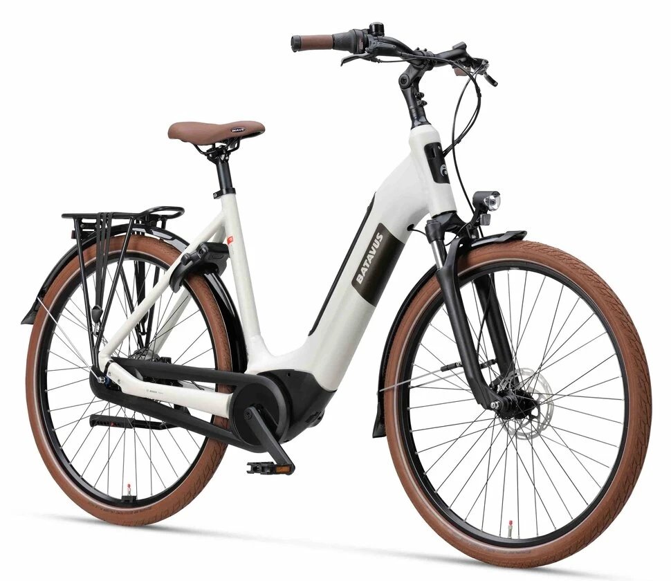 Rower elektryczny z baterią w ramie Batavus Altura E-go Power BES3 Smart 500Wh Light Gray Mat 61