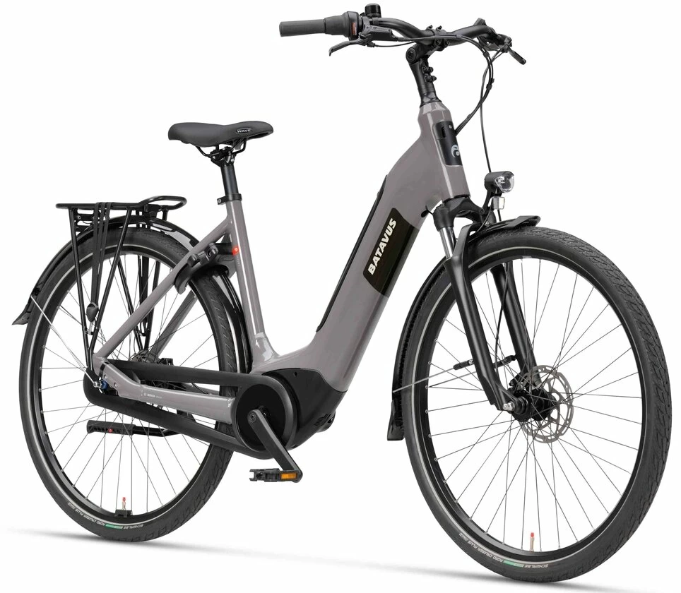 Rower elektryczny z baterią w ramie Batavus Altura E-go Power PRO Smart Taupe
