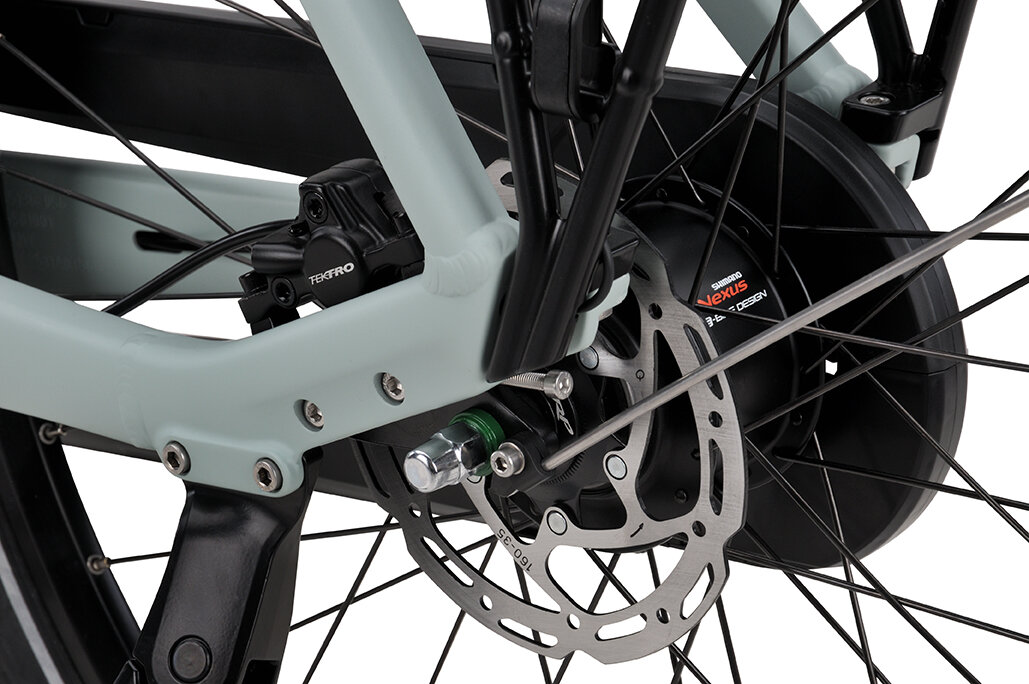 Rower elektryczny z baterią w ramie Batavus Altura PT Pro 500Wh Grey Turquoise Mat