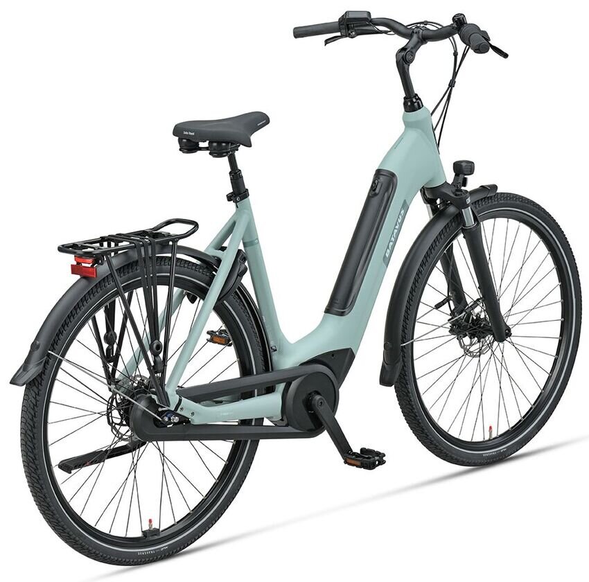 Rower elektryczny z baterią w ramie Batavus Altura PT Smart 500Wh Grey Turquoise Mat
