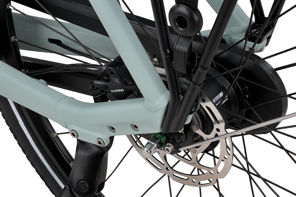 Rower elektryczny z baterią w ramie Batavus Altura PT Smart 500Wh Grey Turquoise Mat