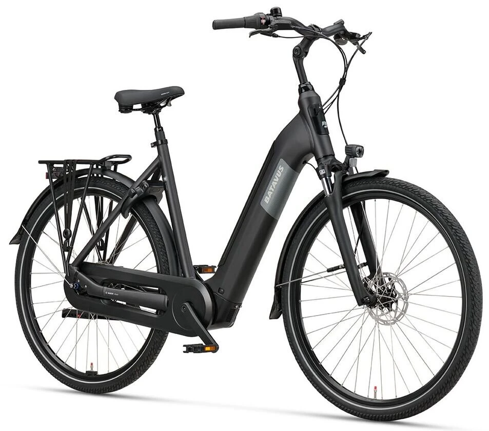 Rower elektryczny z baterią w ramie Batavus Altura PT Smart 500Wh Smoking Black Mat