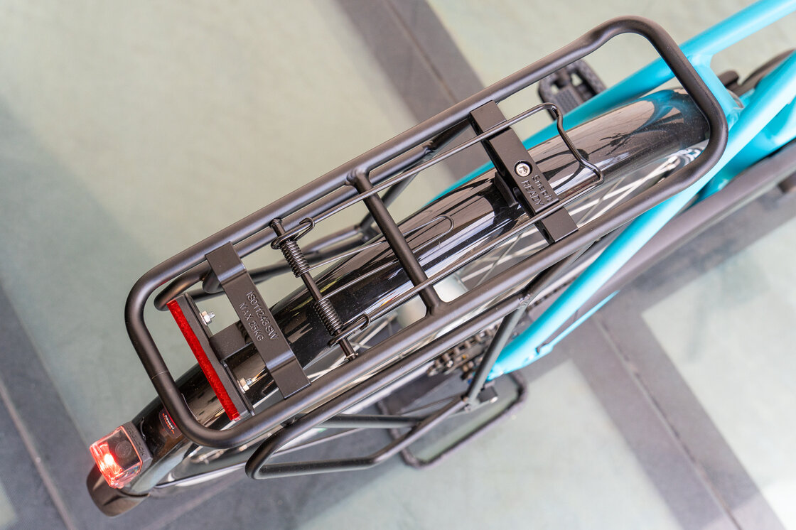 Rower elektryczny z baterią w ramie BBF E-City Chur Bosch 630Wh Petrol Mat