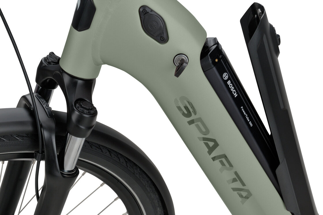 Rower elektryczny z baterią w ramie Sparta c-Grid Energy Bosch Smart 500Wh Light Army Green Mat