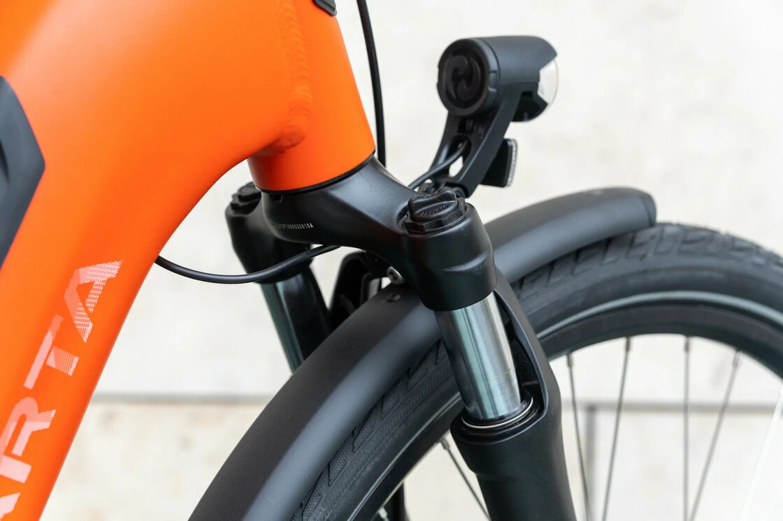 Rower elektryczny z baterią w ramie Sparta c-Grid Energy M7Tb Pomarańcz Mat 61