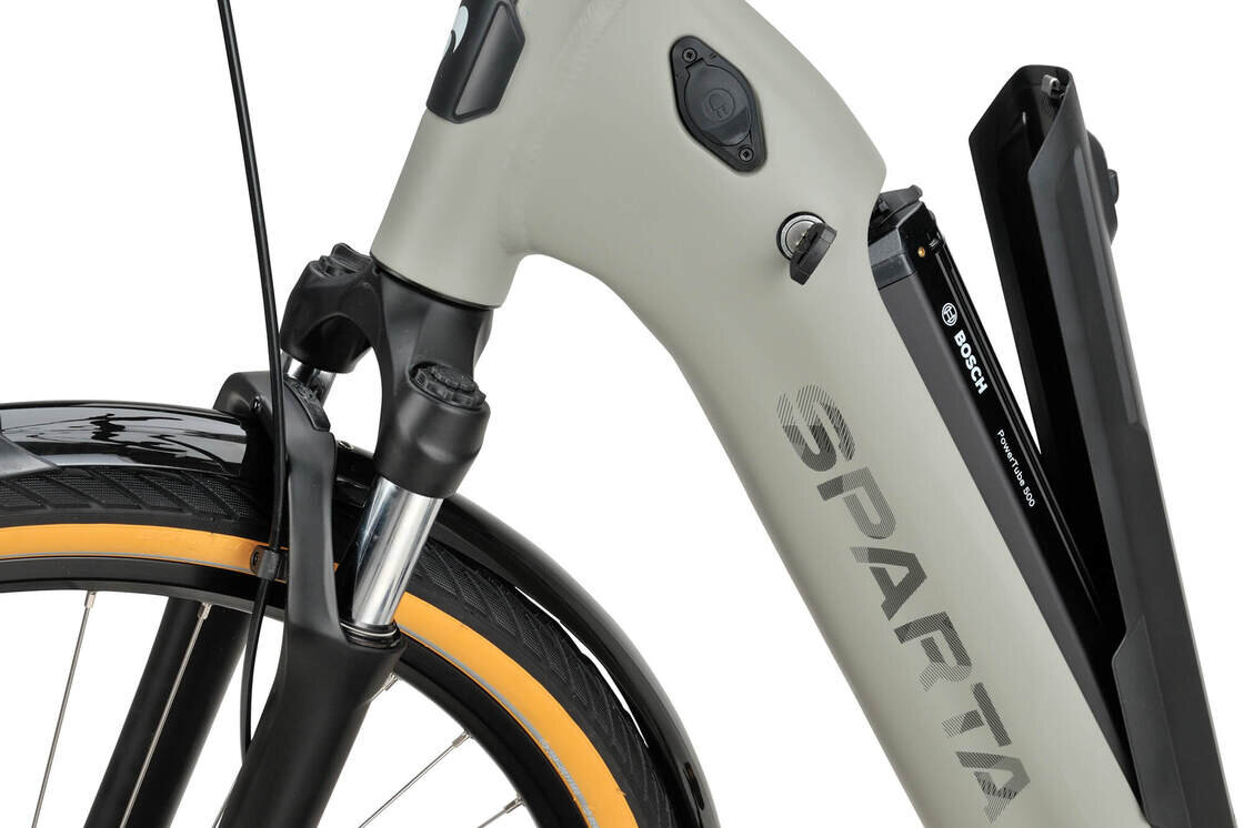 Rower elektryczny z baterią w ramie Sparta c-Grid Fit Bosch Smart 500Wh Beton Grijs Mat