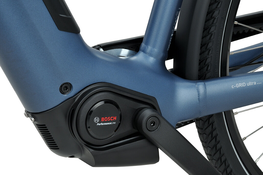 Rower elektryczny z baterią w ramie Sparta c-Grid Ultra Bosch Smart 500Wh Grayish Blue Mat