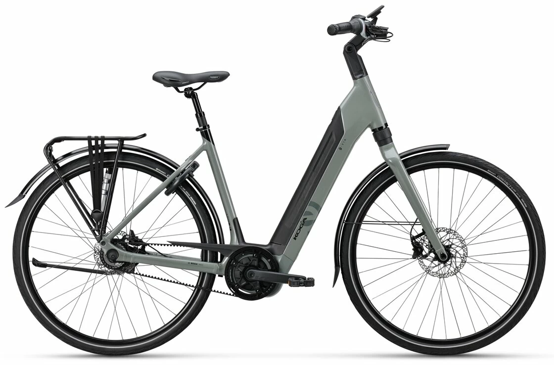 Rower elektryczny z paskiem KOGA EVIA Bosch Smart System Saga Green 53