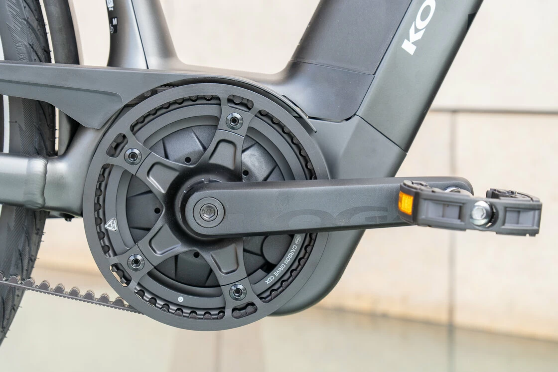 Rower elektryczny z paskiem KOGA EVIA PRO Bosch Smart System Black Mat 53