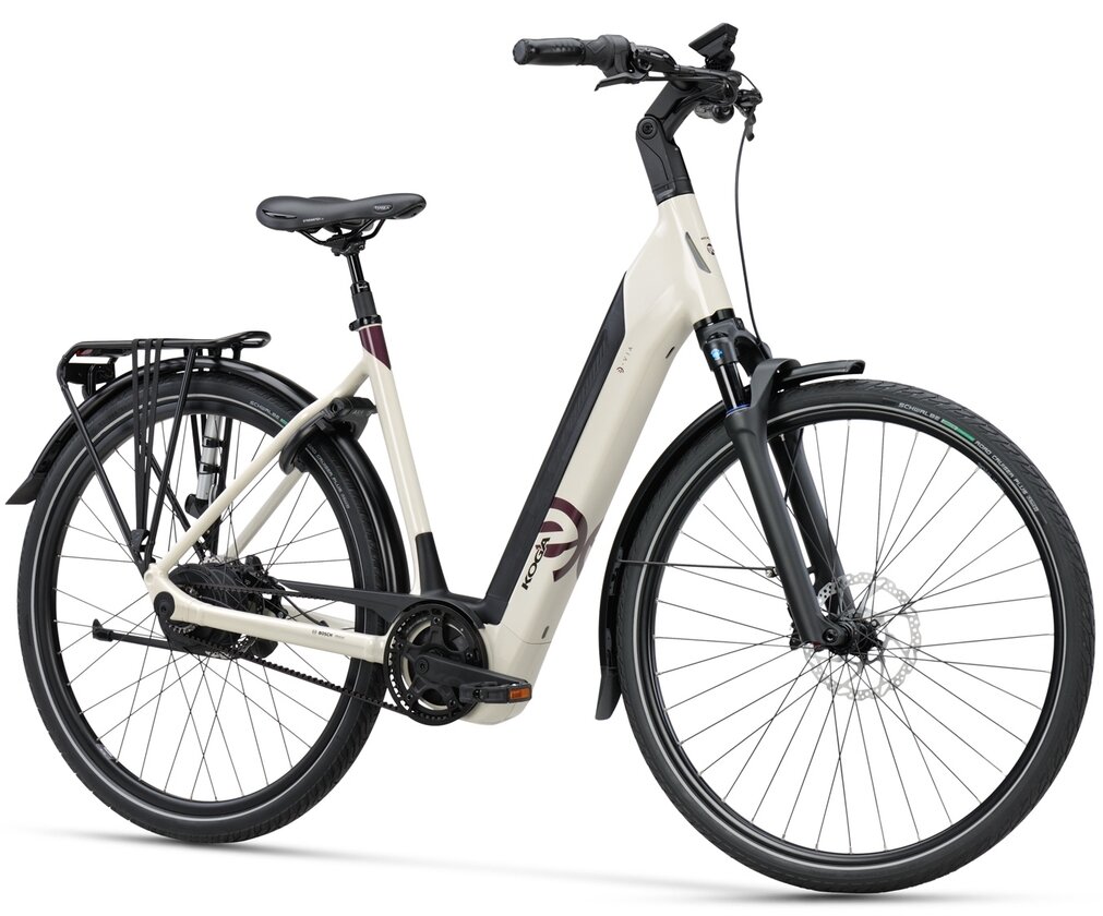 Rower elektryczny z paskiem KOGA EVIA PRO DS Bosch Smart System Alpine White Połysk