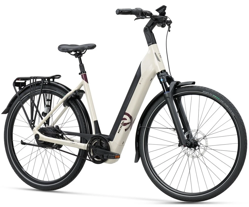 Rower elektryczny z paskiem KOGA EVIA PRO DS Bosch Smart System Alpine White Połysk 53