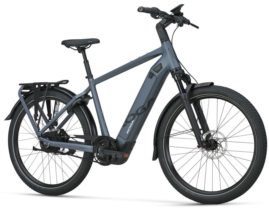 Rower elektryczny z paskiem KOGA E-XITE 800Wh Męski Jeans Mat