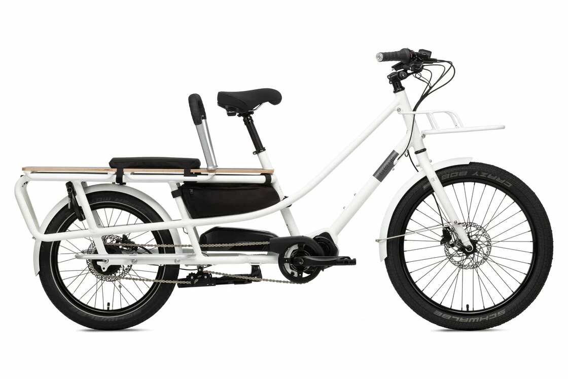 Rower longtail elektryczny Creme Happy Wagon Shimano Steps Biały
