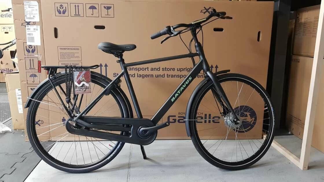 Rower miejski Batavus Fonk OUTLET Męski Czarny Mat N7 53