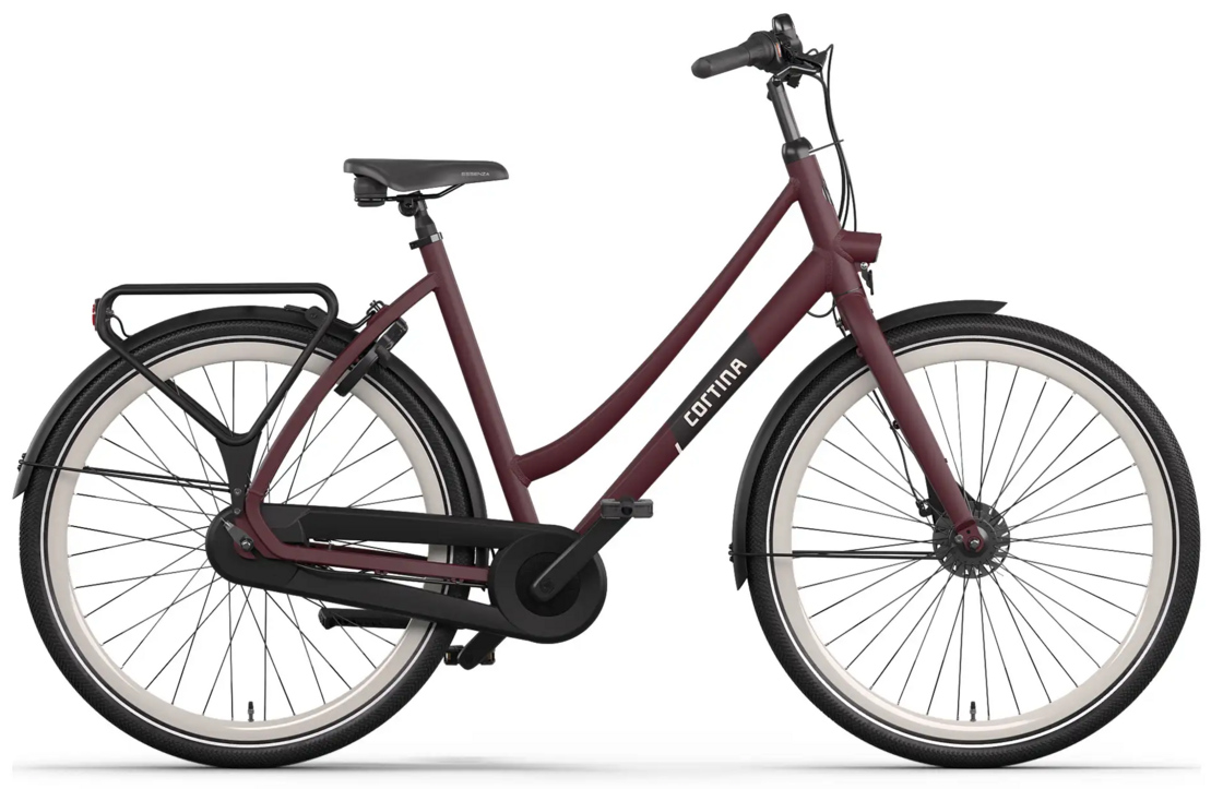 Rower miejski Cortina Tide N7 Burgundy Red Mat