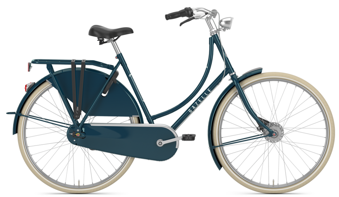 Rower miejski Gazelle Classic R7 Pine Green Połysk