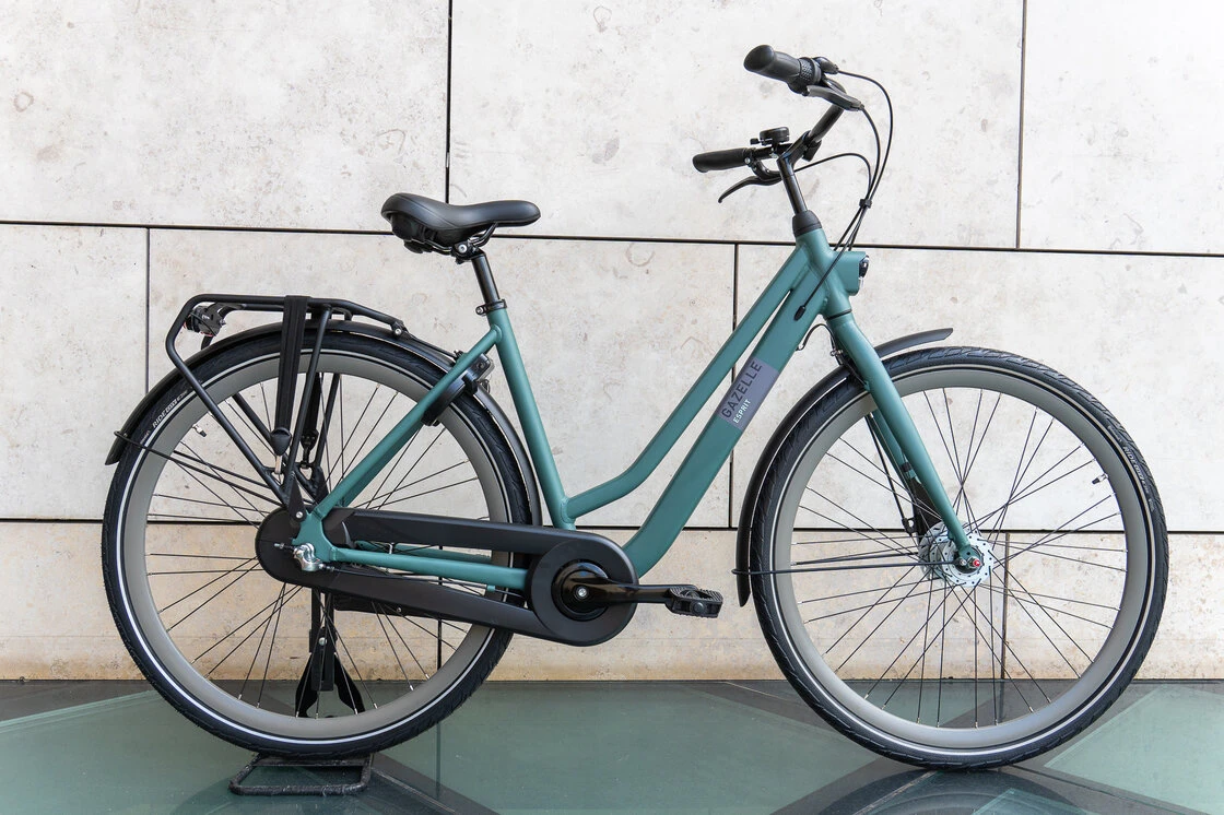 Rower miejski Gazelle Esprit T3 Thyme green mat