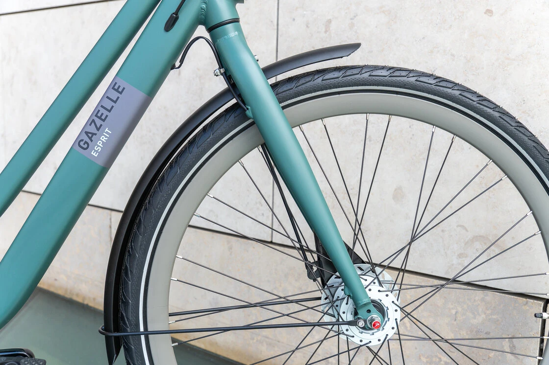 Rower miejski Gazelle Esprit T3 Thyme green mat