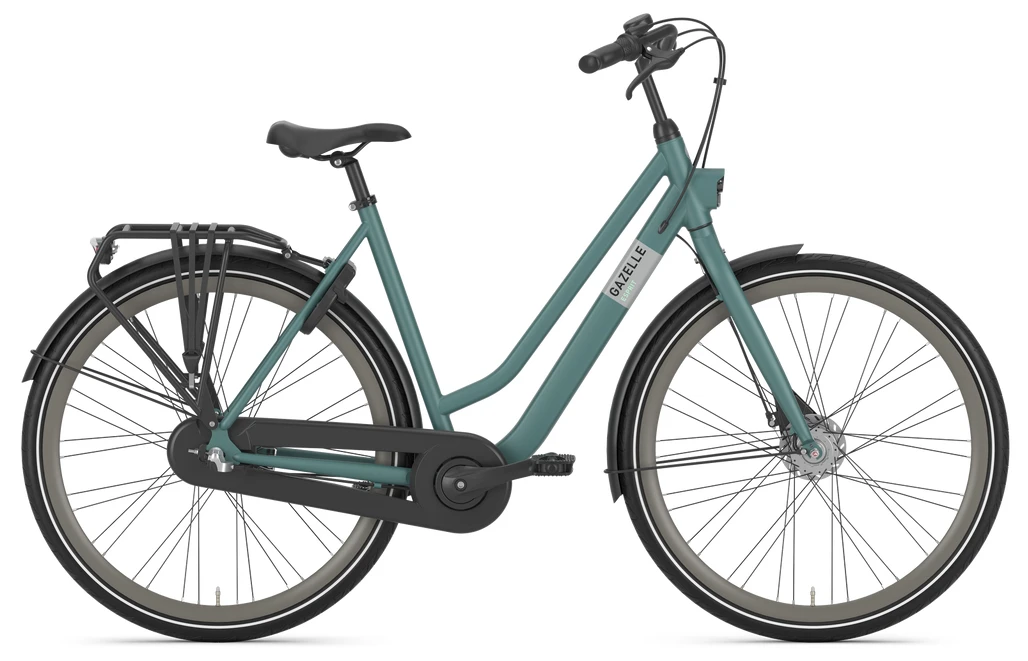 Rower miejski Gazelle Esprit T3 Thyme green mat 54