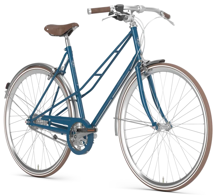 Rower miejski Gazelle Van Stael Born Blue