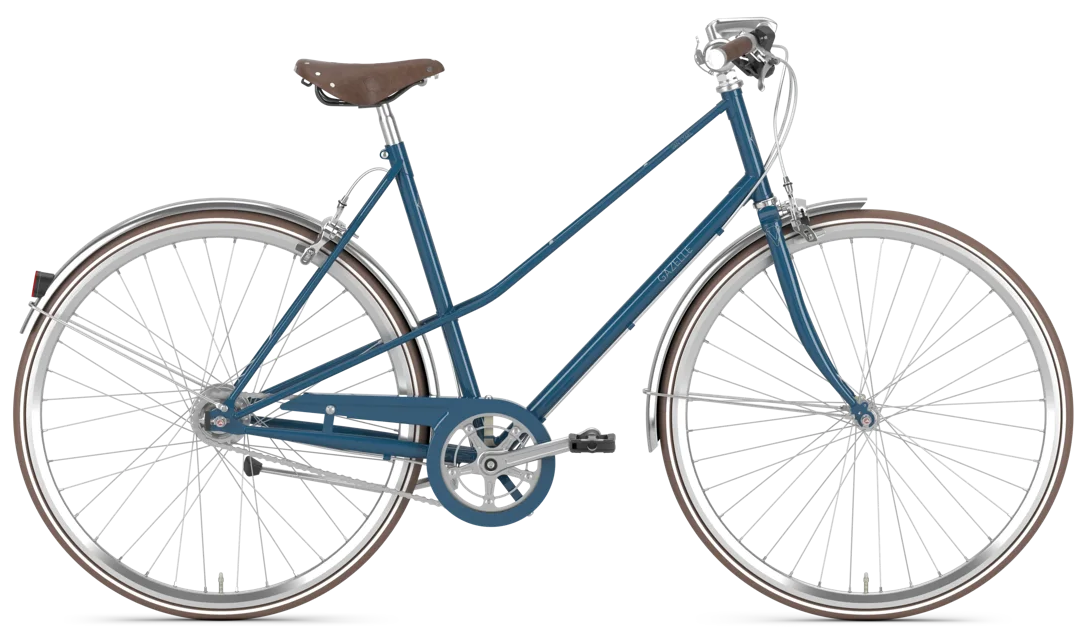 Rower miejski Gazelle Van Stael Born Blue