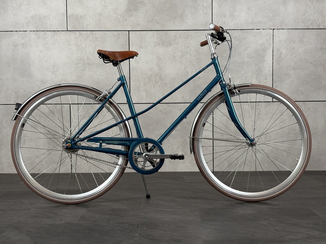 Rower miejski Gazelle Van Stael Born Blue