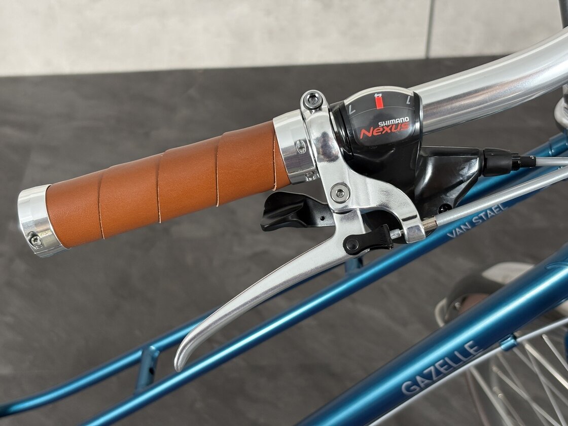 Rower miejski Gazelle Van Stael Born Blue