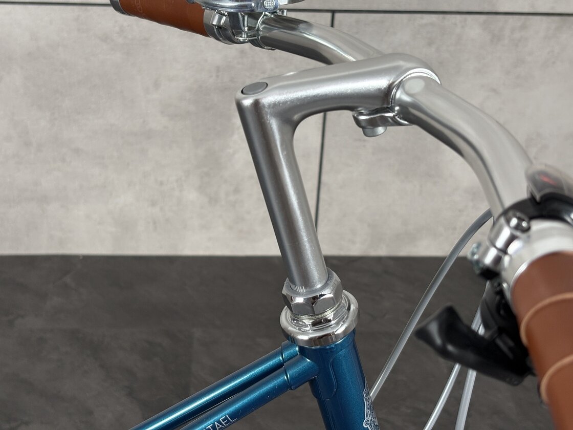 Rower miejski Gazelle Van Stael Born Blue