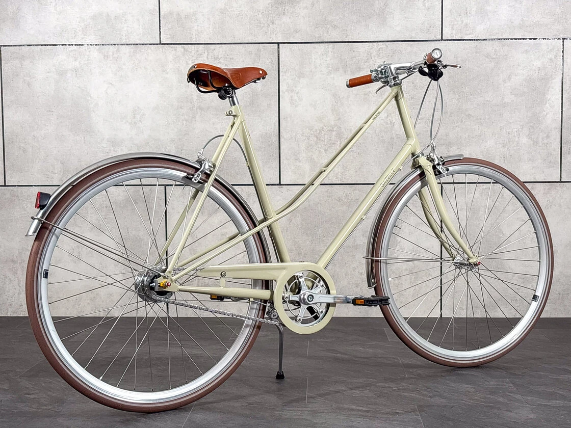Rower miejski Gazelle Van Stael Damski Caramel Khaki