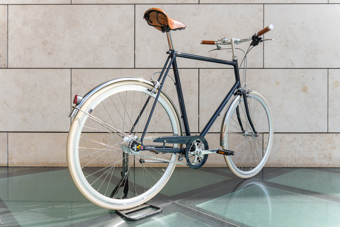 Rower miejski Gazelle Van Stael Męski Navy Blue
