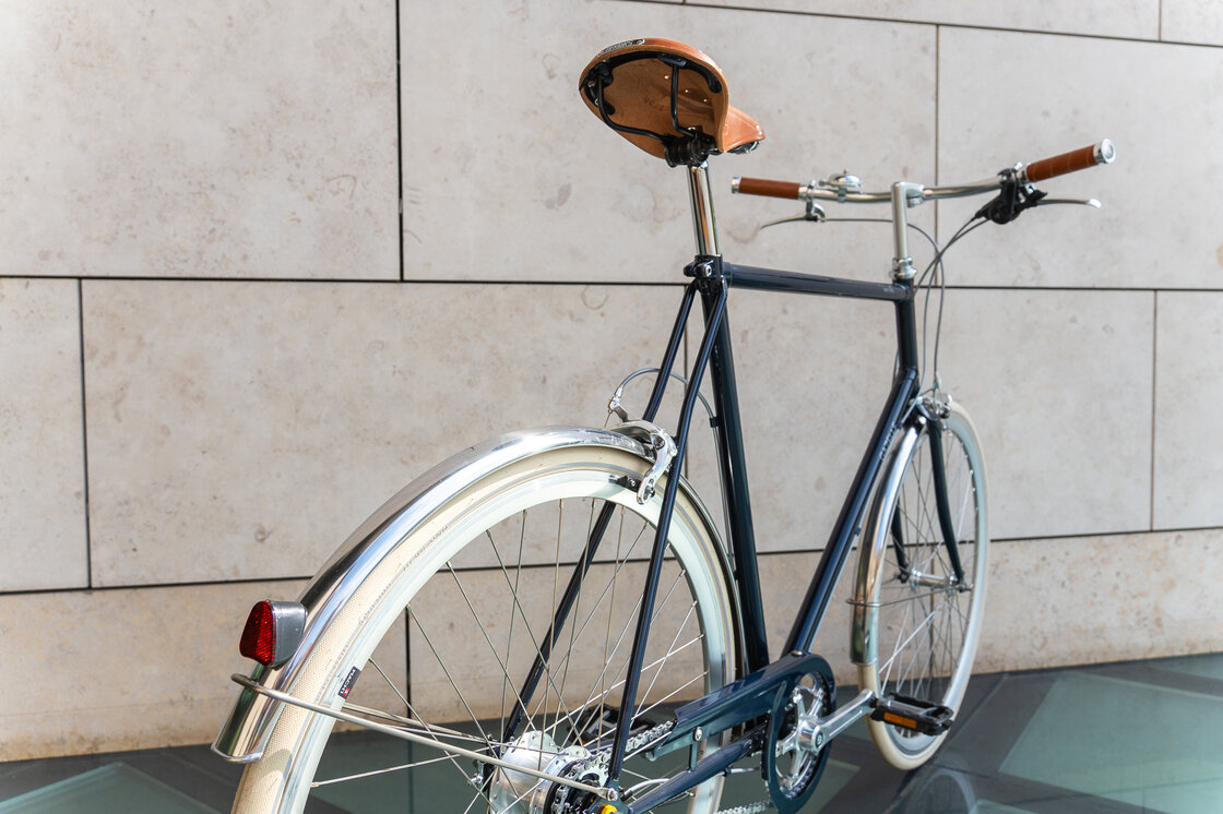 Rower miejski Gazelle Van Stael Męski Navy Blue