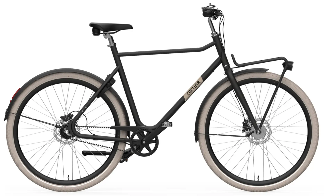Rower miejski na pasku Cortina Zano Plus Męski Diamond Black Mat