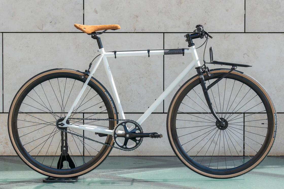 Rower ostre koło Creme Vinyl LTD  White L